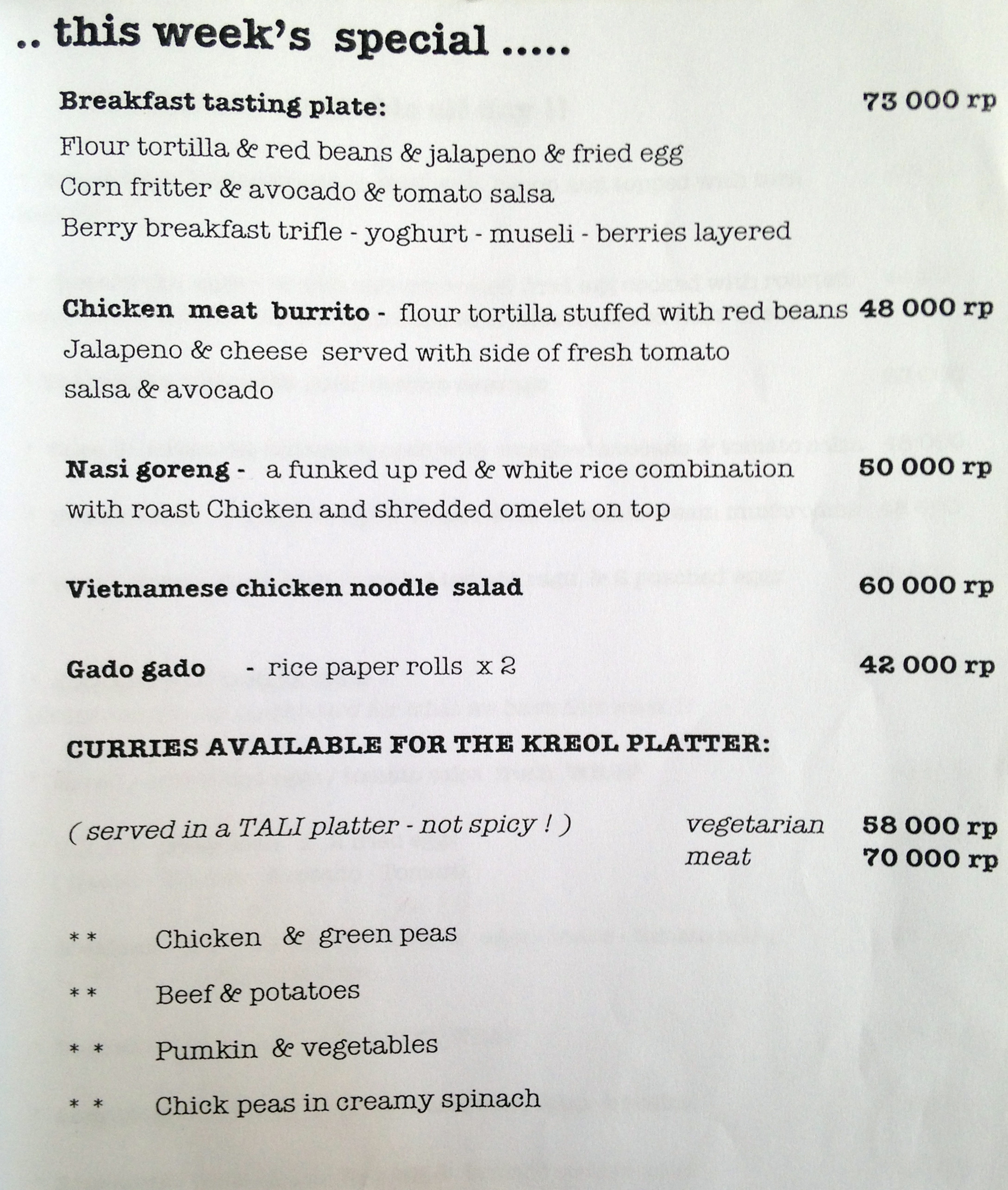 Kreol Kitchen Seminyak