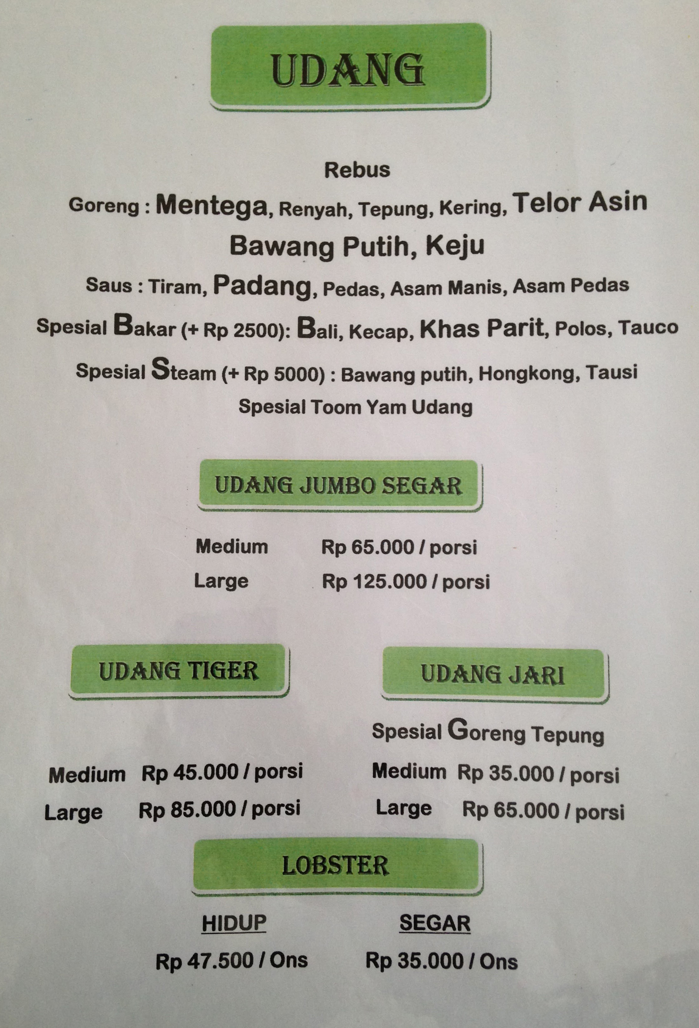 Parit 9 Seafood Menu Menu For Parit 9 Seafood Riau Bandung Qraved Indonesia