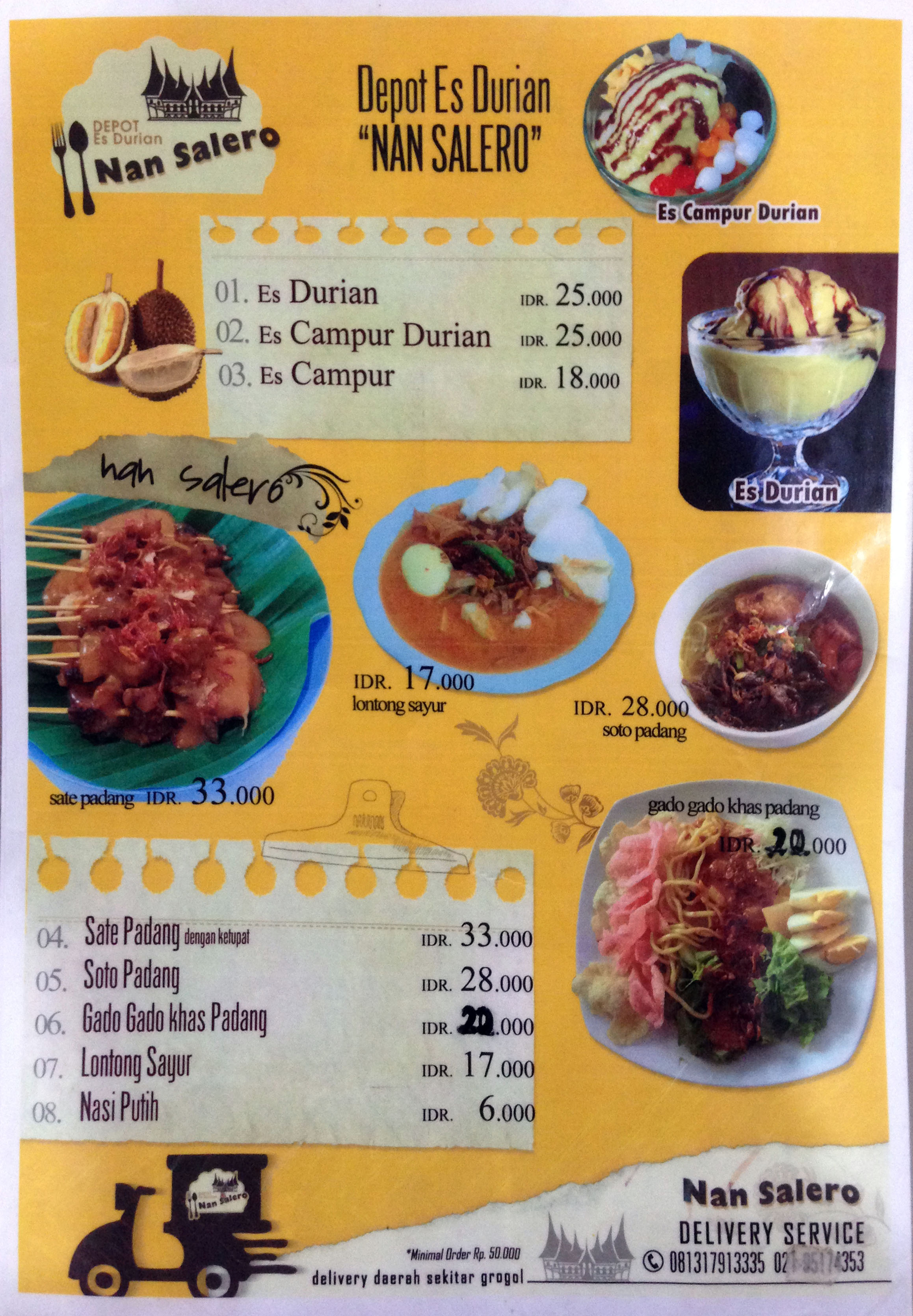 Depot Es Durian Nan Salero Grogol