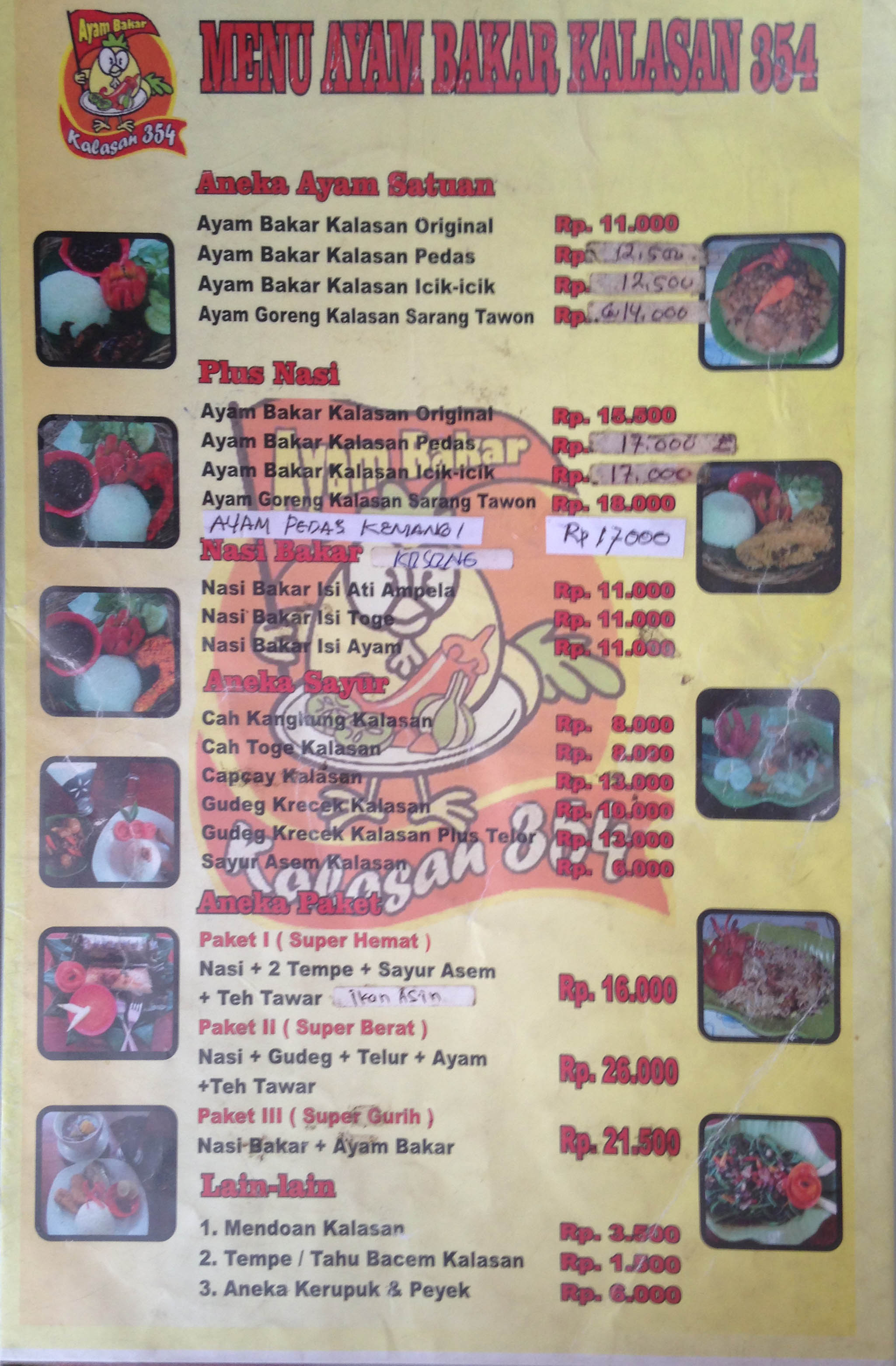 Ayam Bakar Kalasan 354 Medan Satria