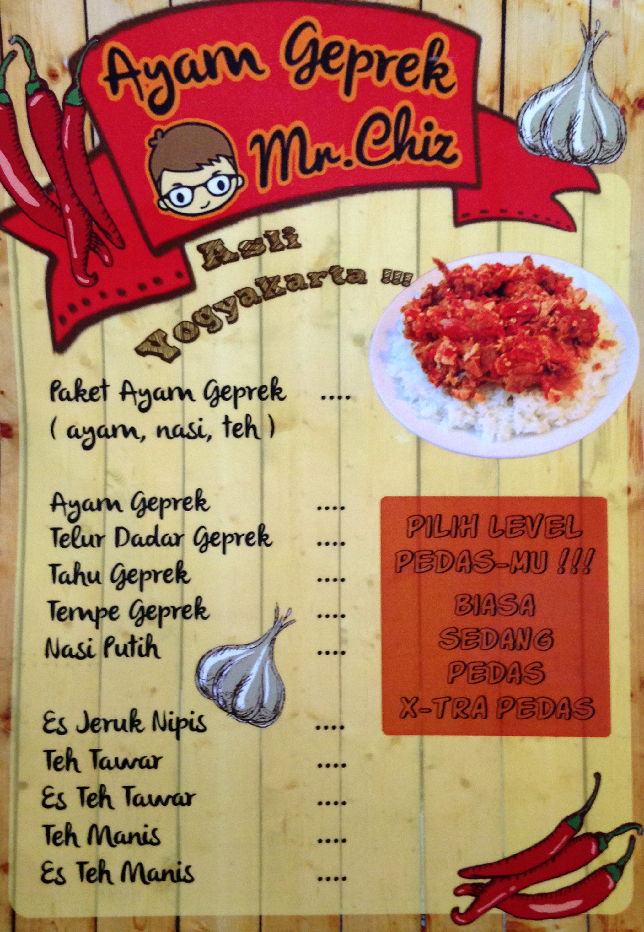 Spanduk Ayam Geprek Unik gambar contoh banners