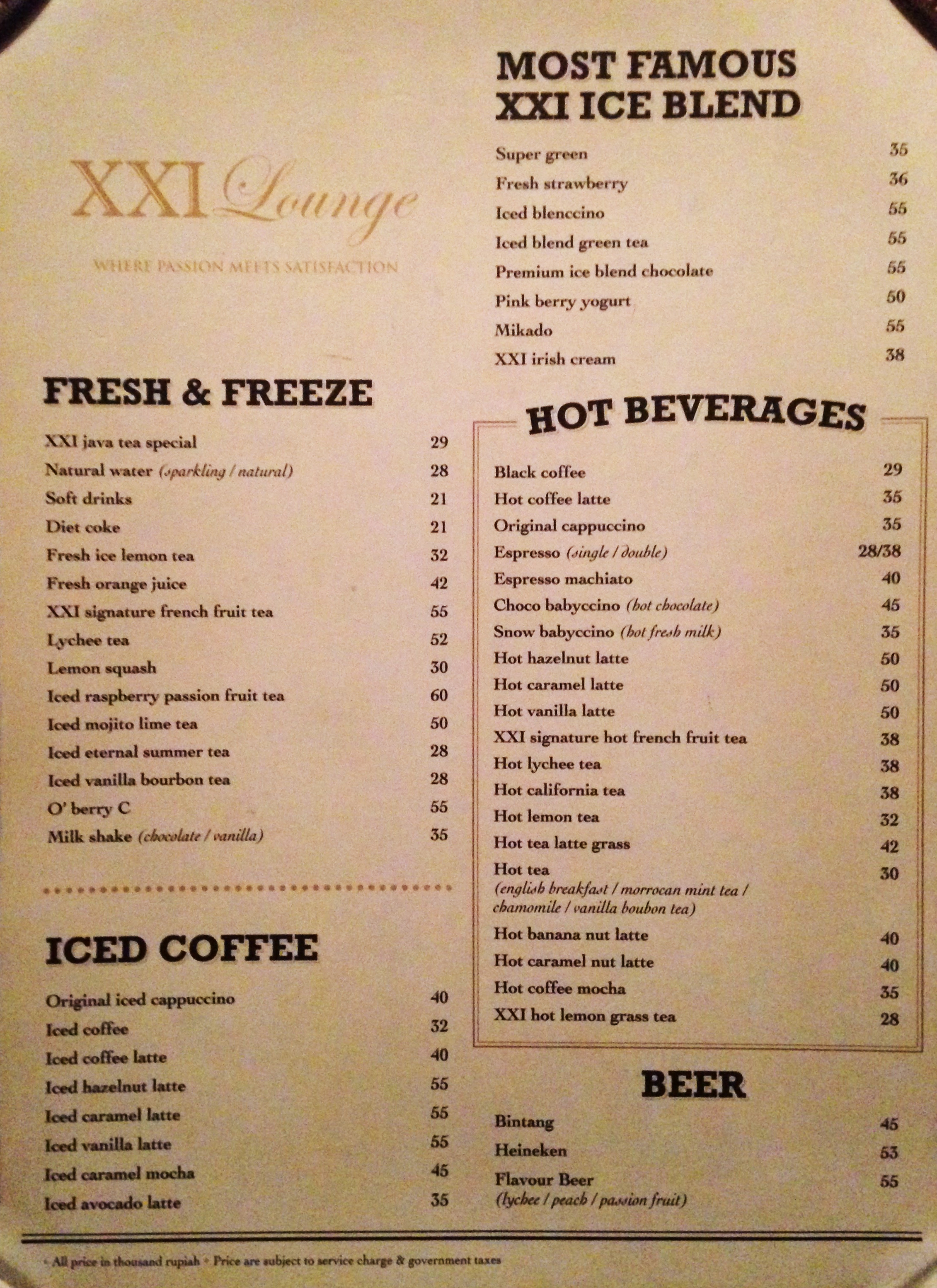 Xxi Lounge Plaza Senayan Menu Menu For Xxi Lounge Plaza Senayan Senayan Jakarta Qraved Indonesia