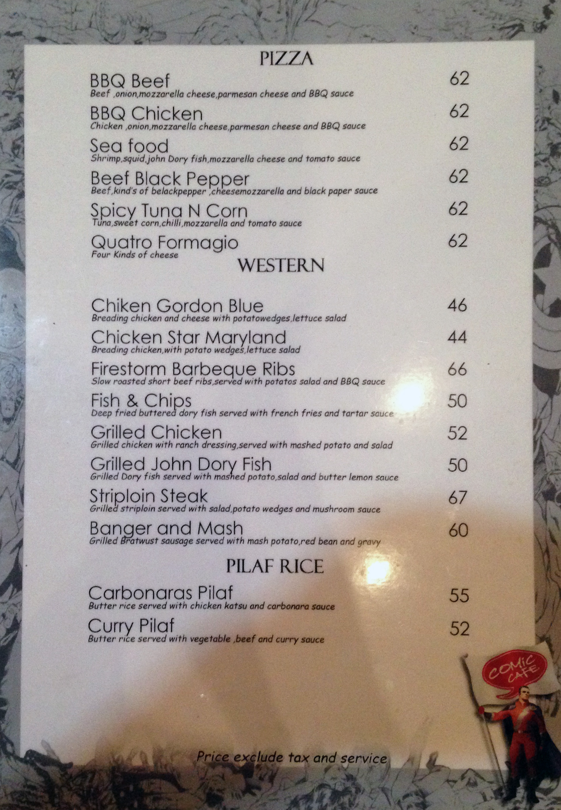 Comic Cafe Menu Menu For Comic Cafe Tebet Jakarta Qraved Indonesia