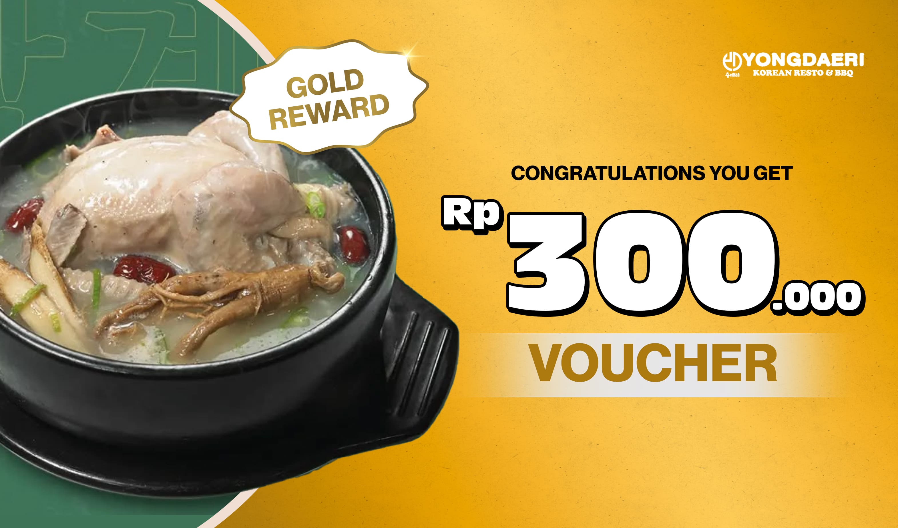 Yongdaeri Korean Resto & BBQ SCBD - promo 1