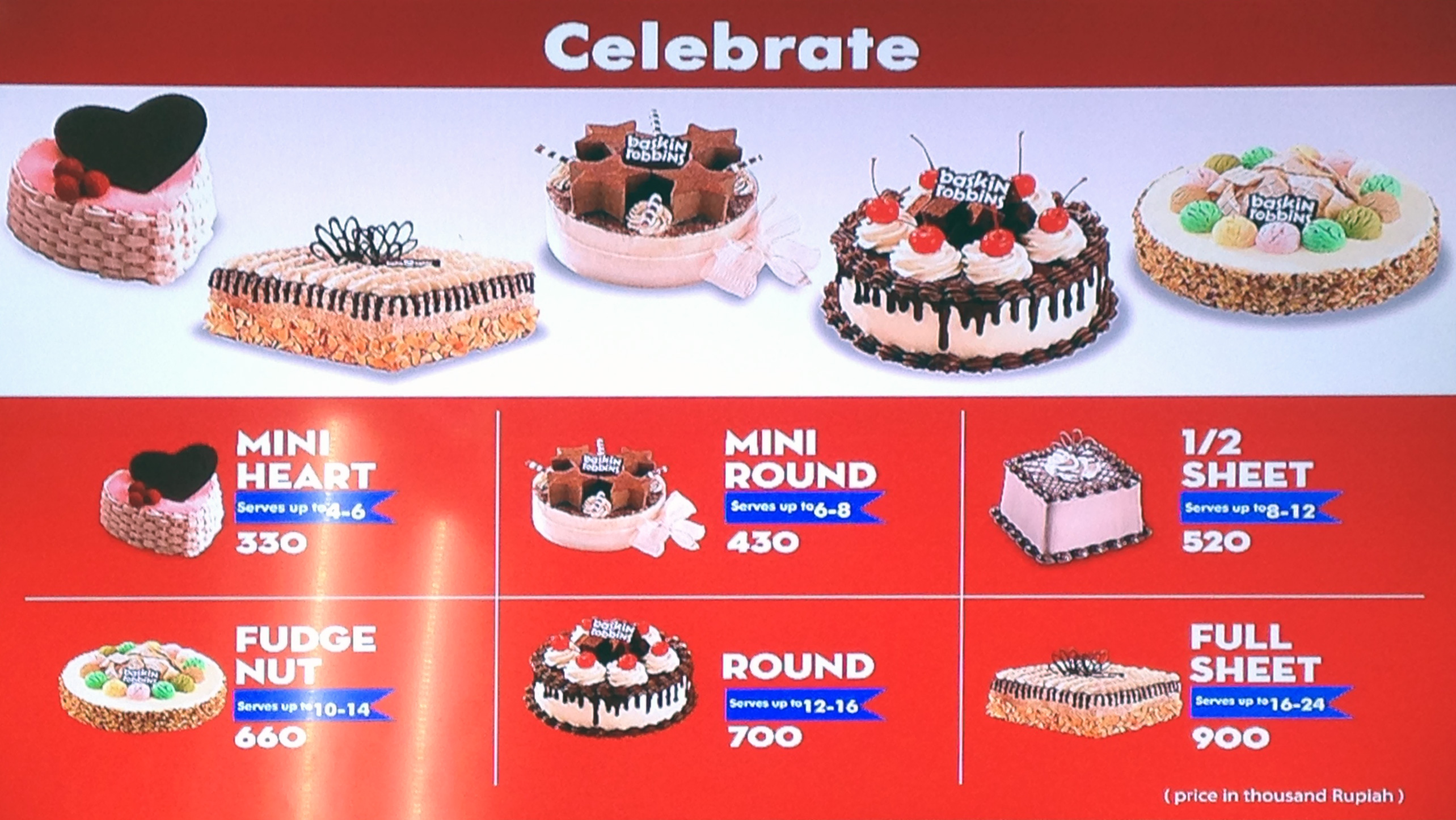 Harga Baskin Robbins Ice Cream Cake