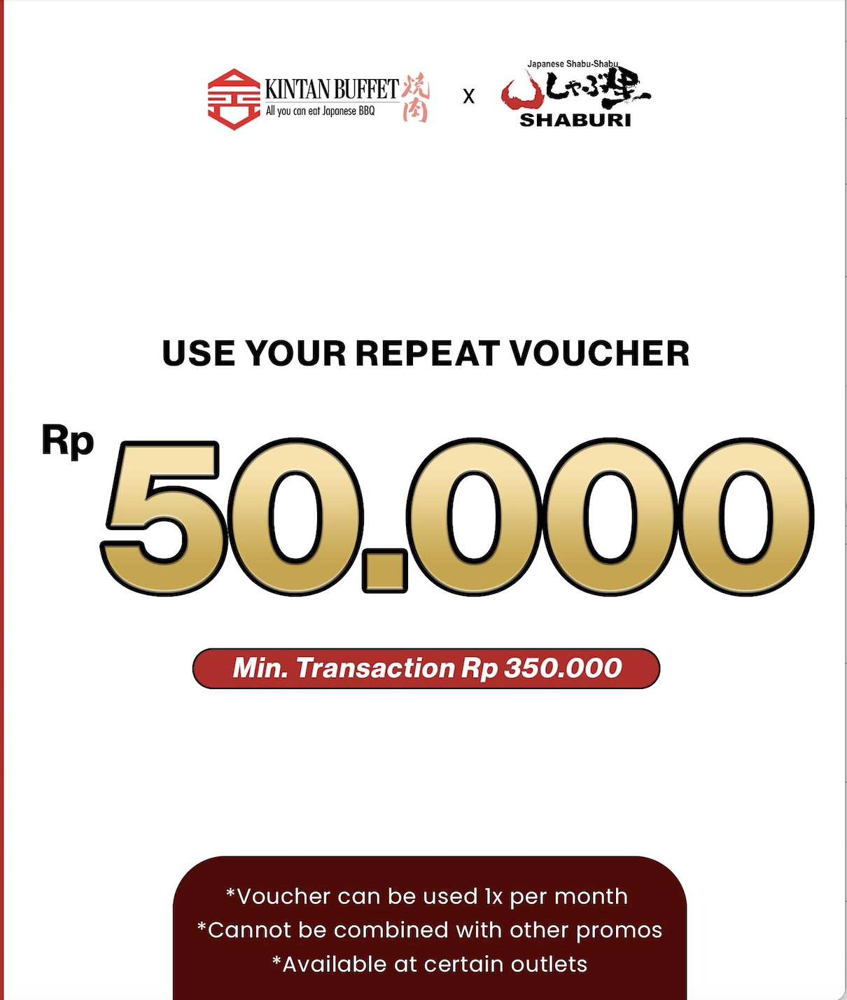 Shaburi Kintan Pondok Indah Mall 3 - promo 0